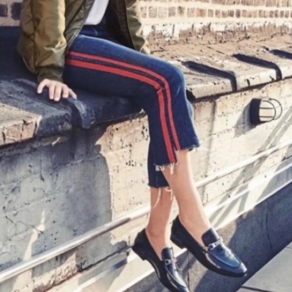 Mother Jeans Insider Crop Step Fray Speed Racer size 24 - Picture 5 of 12